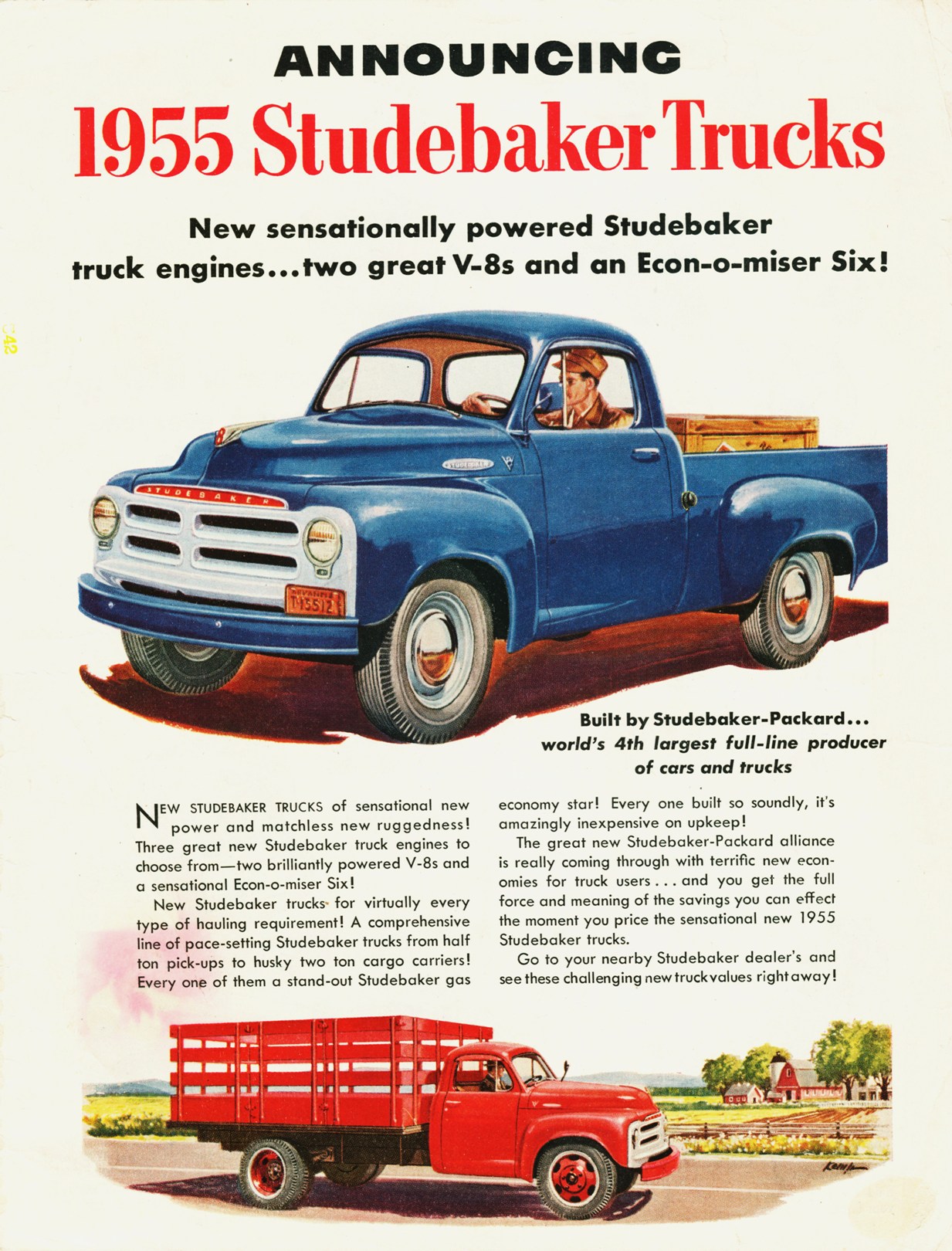 1955 Studebaker Truck Ad 01